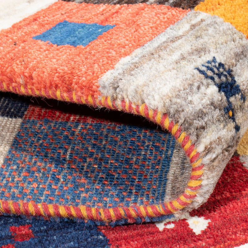 Tappeto Gabbeh - Persero - 201 x 157 cm - multicolore