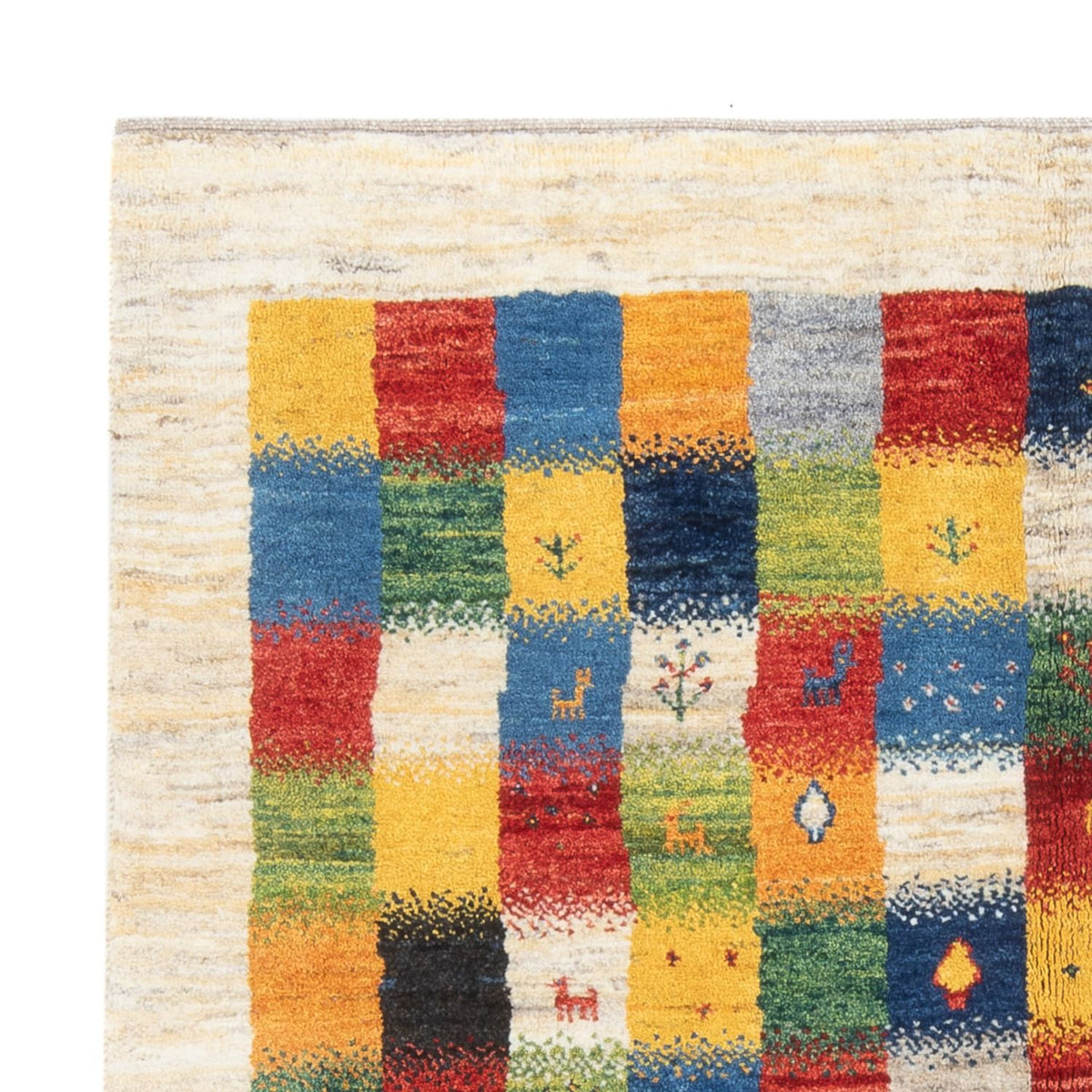 Tappeto Gabbeh - Persero - 204 x 153 cm - multicolore