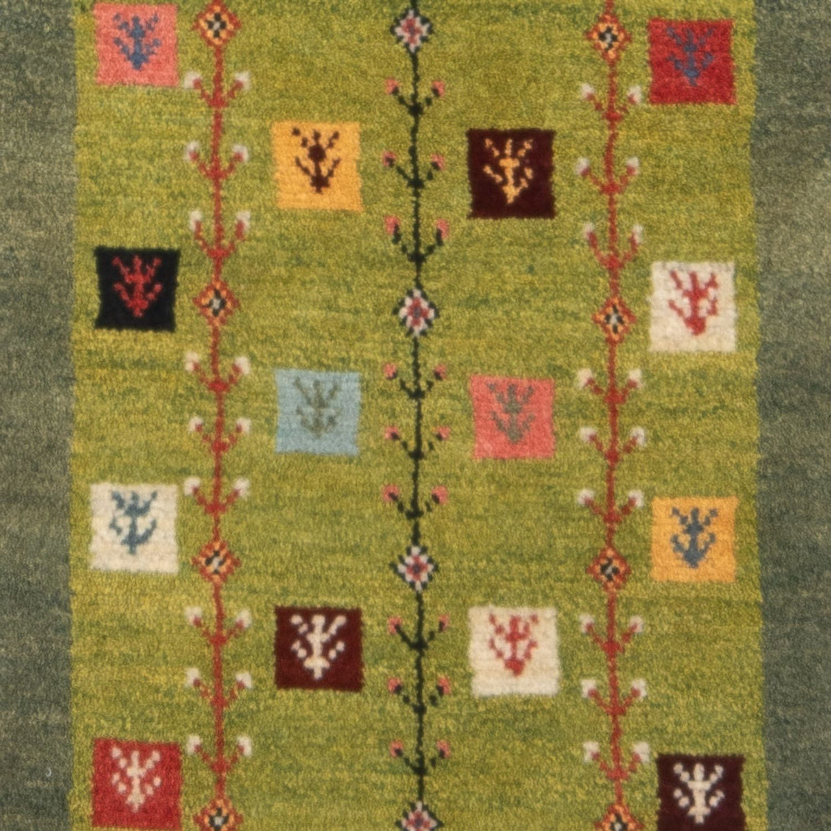 Tappeto corsia Tappeto Gabbeh - Persero - 150 x 55 cm - multicolore