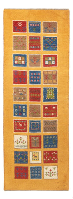 Tappeto corsia Tappeto Gabbeh - Persero - 148 x 54 cm - multicolore