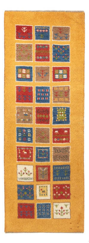 Tappeto corsia Tappeto Gabbeh - Persero - 148 x 54 cm - multicolore