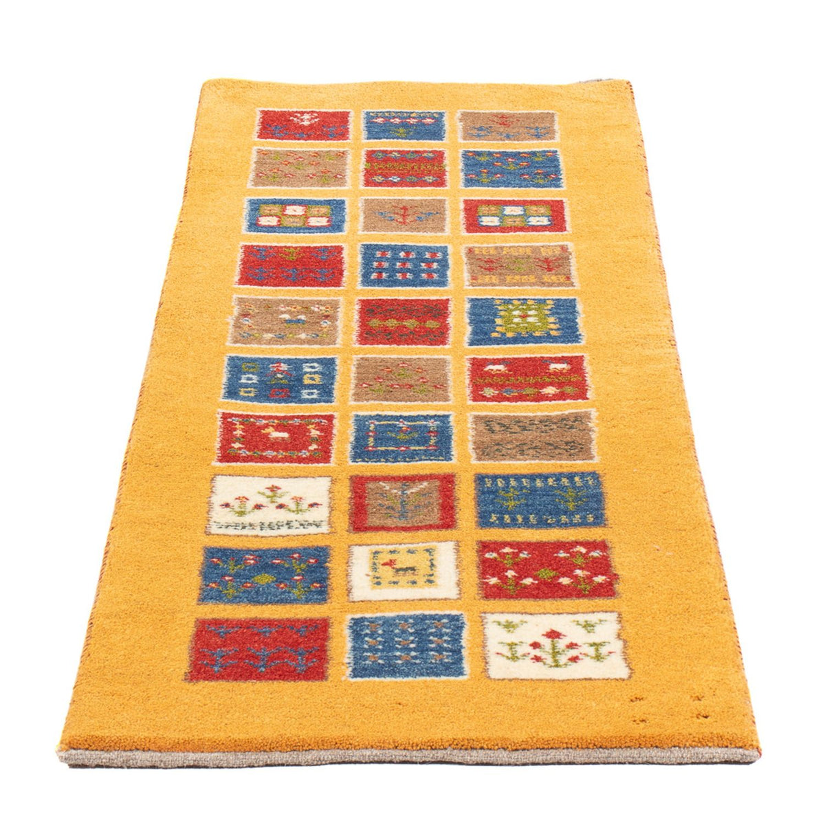 Tappeto corsia Tappeto Gabbeh - Persero - 148 x 54 cm - multicolore