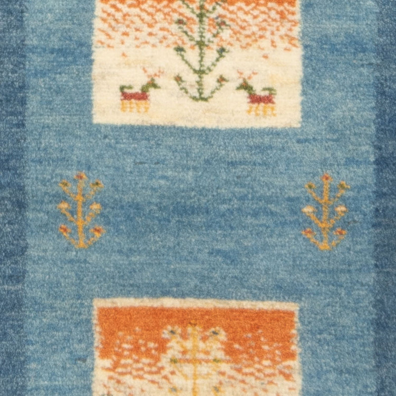 Tappeto corsia Tappeto Gabbeh - Persero - 148 x 50 cm - multicolore