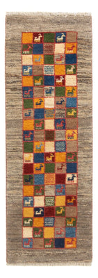 Tappeto corsia Tappeto Gabbeh - Persero - 145 x 46 cm - multicolore