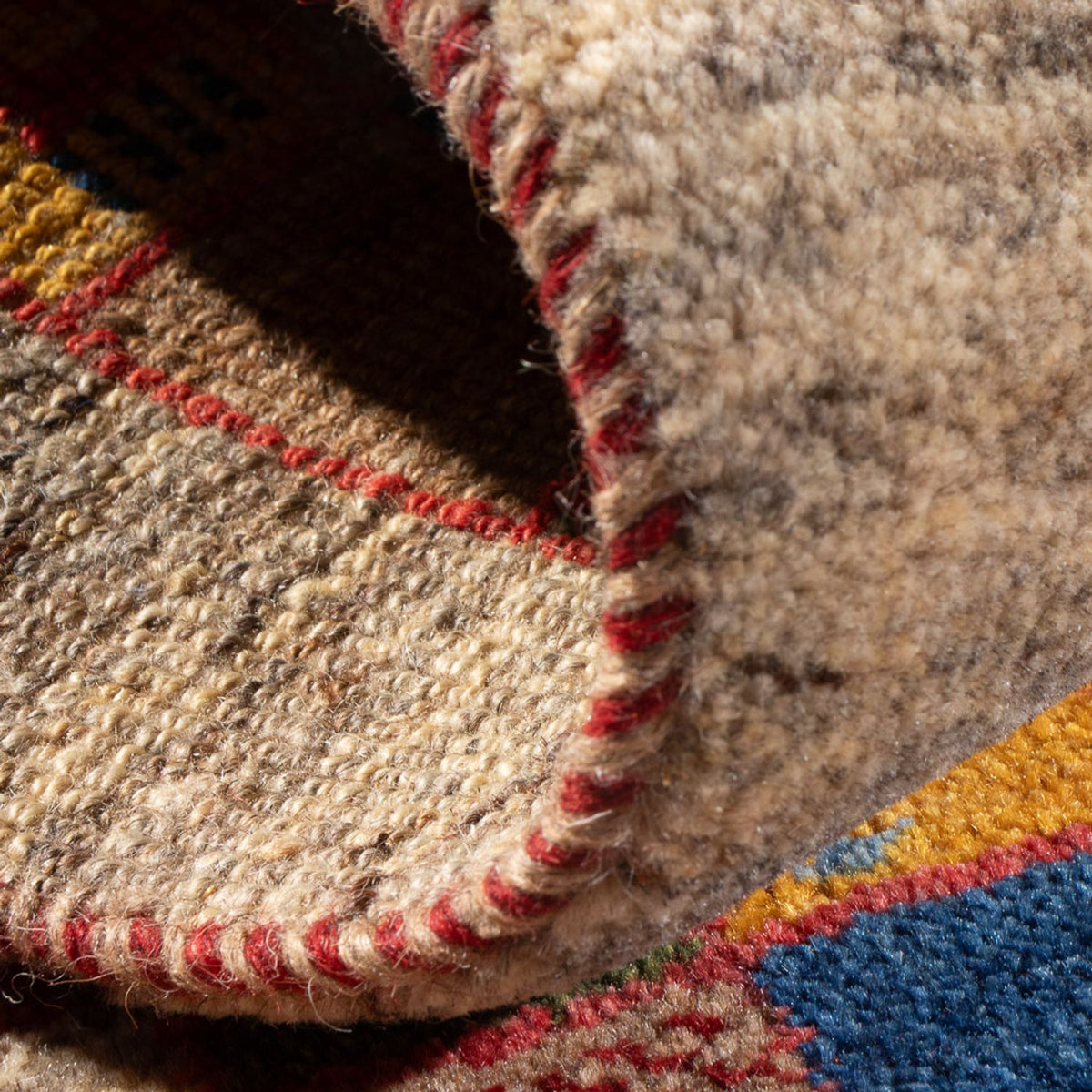 Tappeto corsia Tappeto Gabbeh - Persero - 145 x 46 cm - multicolore