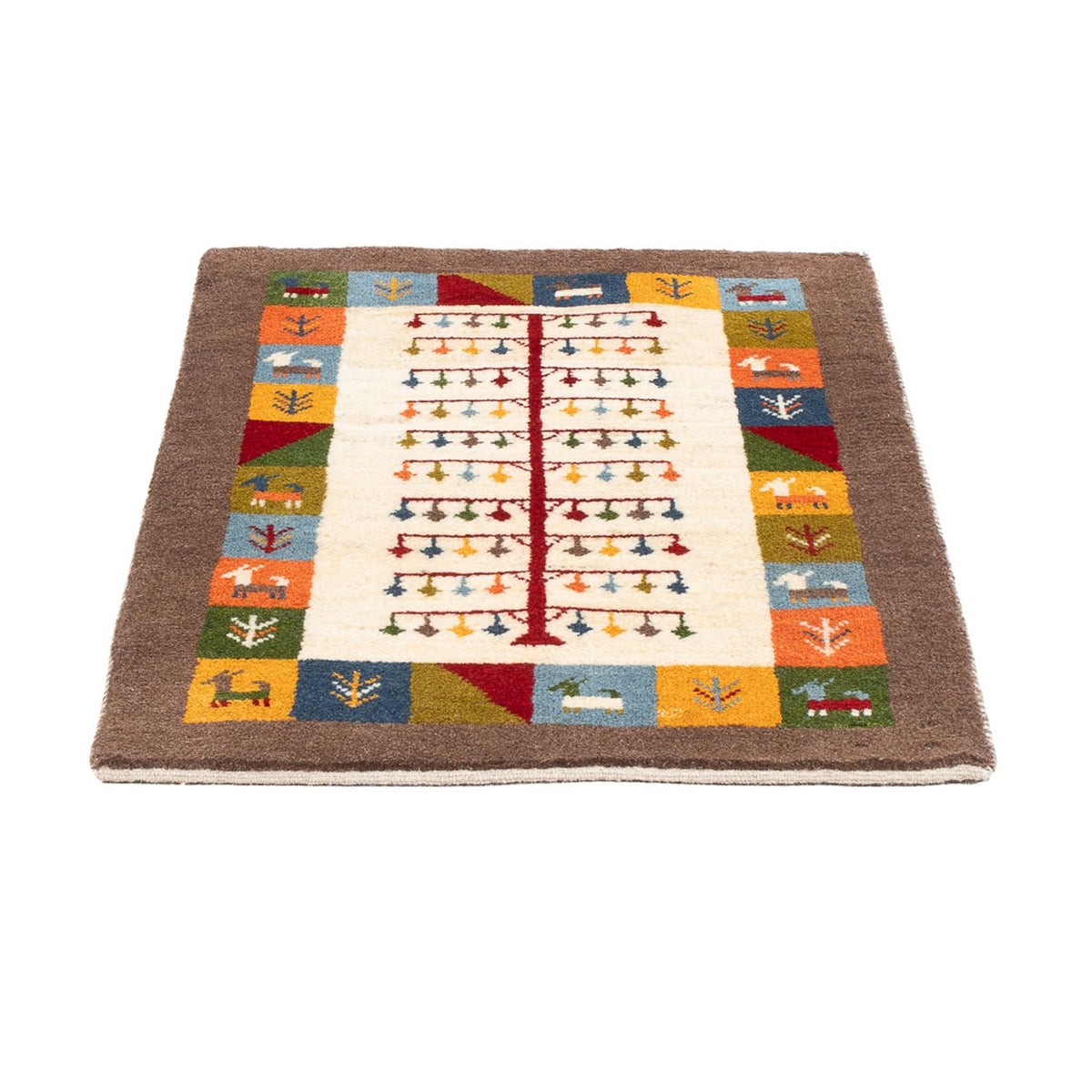 Tappeto Gabbeh - Persero - 90 x 63 cm - multicolore