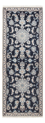 Tappeto corsia Tappeto Persero - Nain - 210 x 79 cm - blu scuro