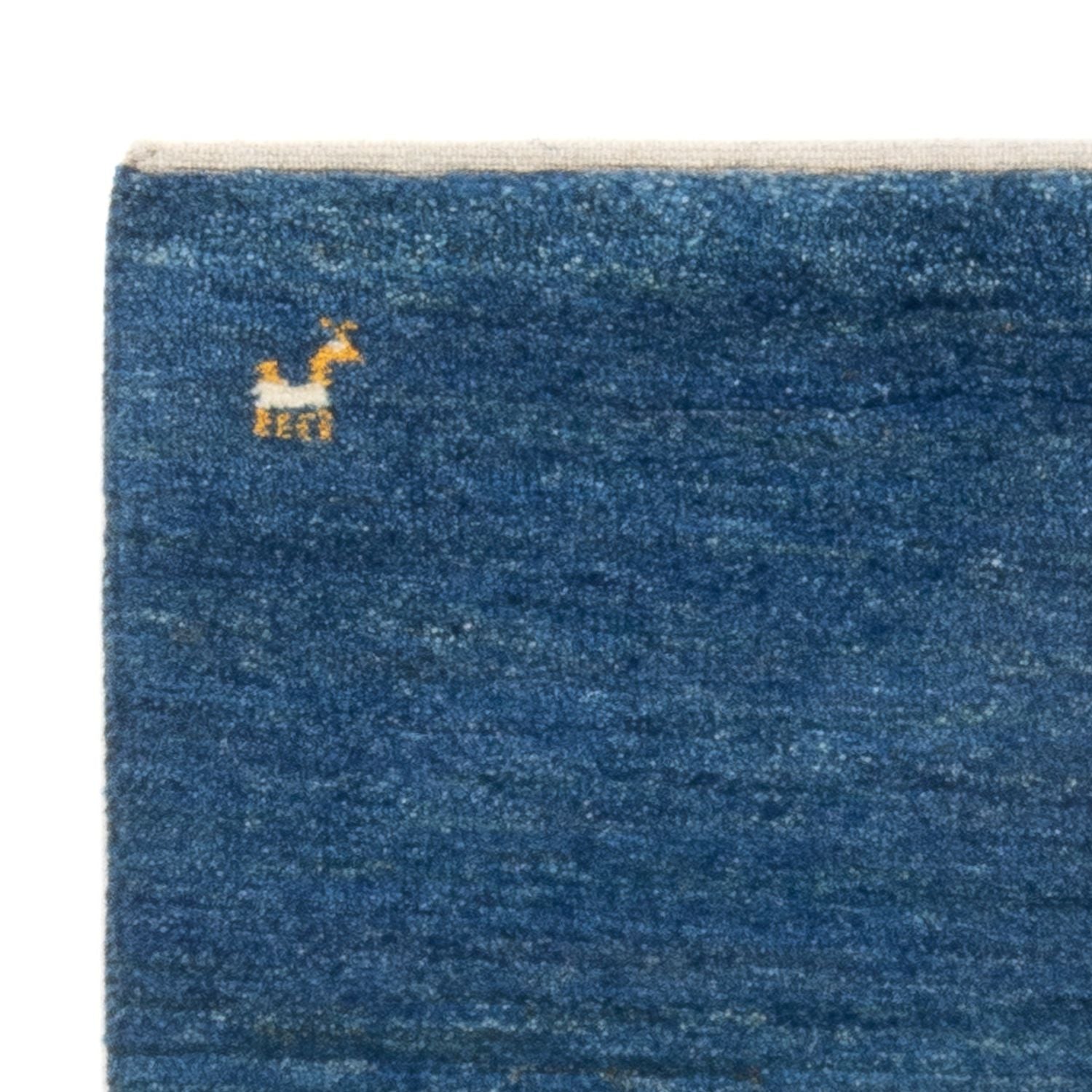 Tappeto Gabbeh - Persero - 140 x 72 cm - blu mare