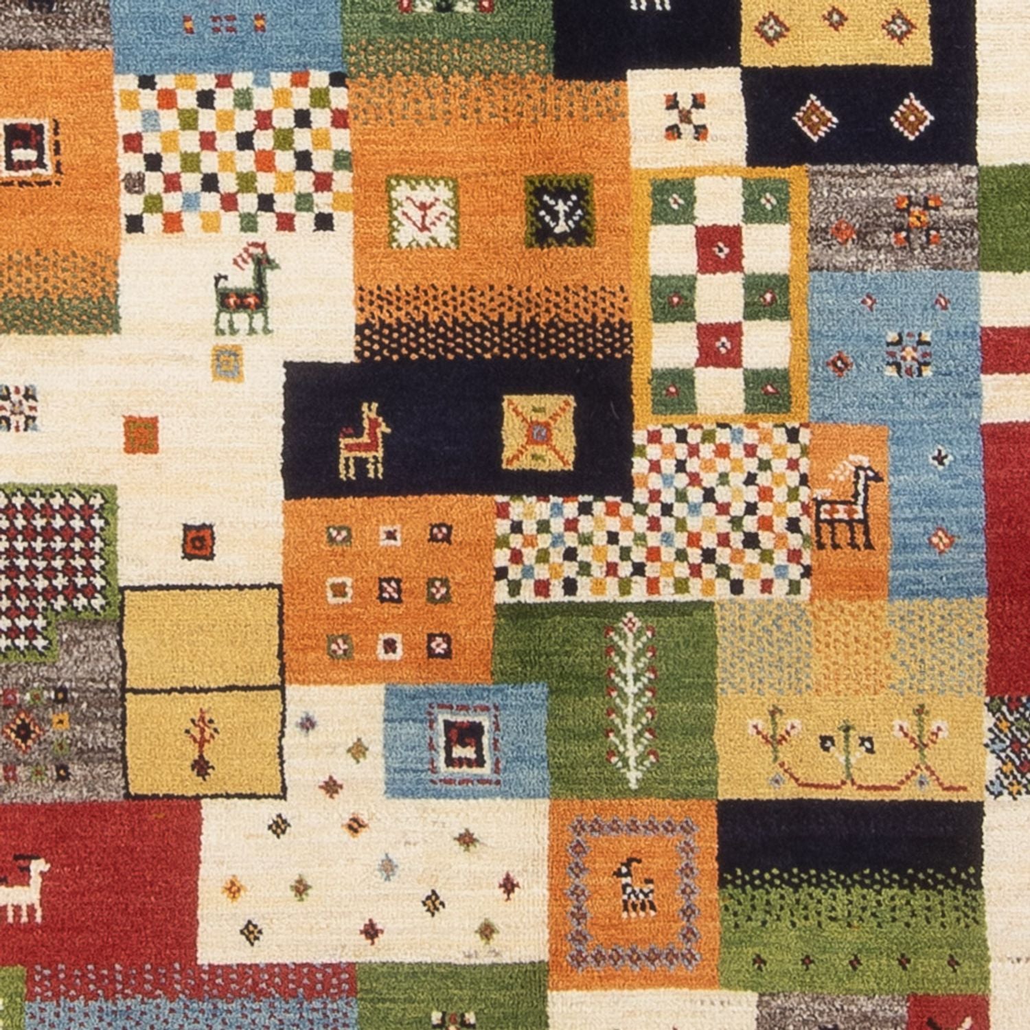Tappeto Gabbeh - Persero - 197 x 149 cm - multicolore