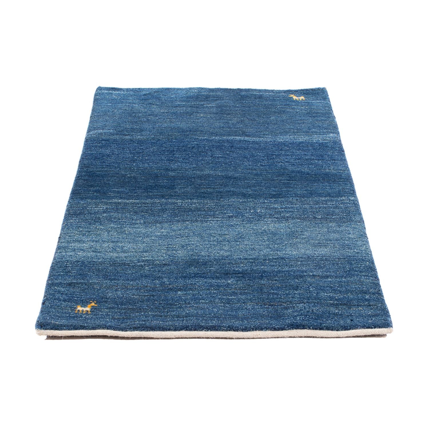 Tappeto Gabbeh - Persero - 135 x 69 cm - blu mare