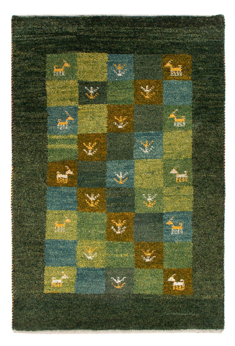 Tappeto Gabbeh - Persero - 87 x 61 cm - verde