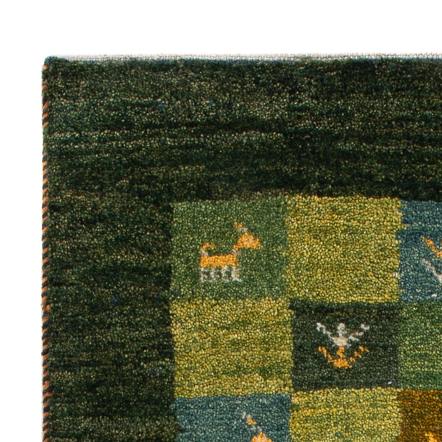 Tappeto Gabbeh - Persero - 87 x 61 cm - verde