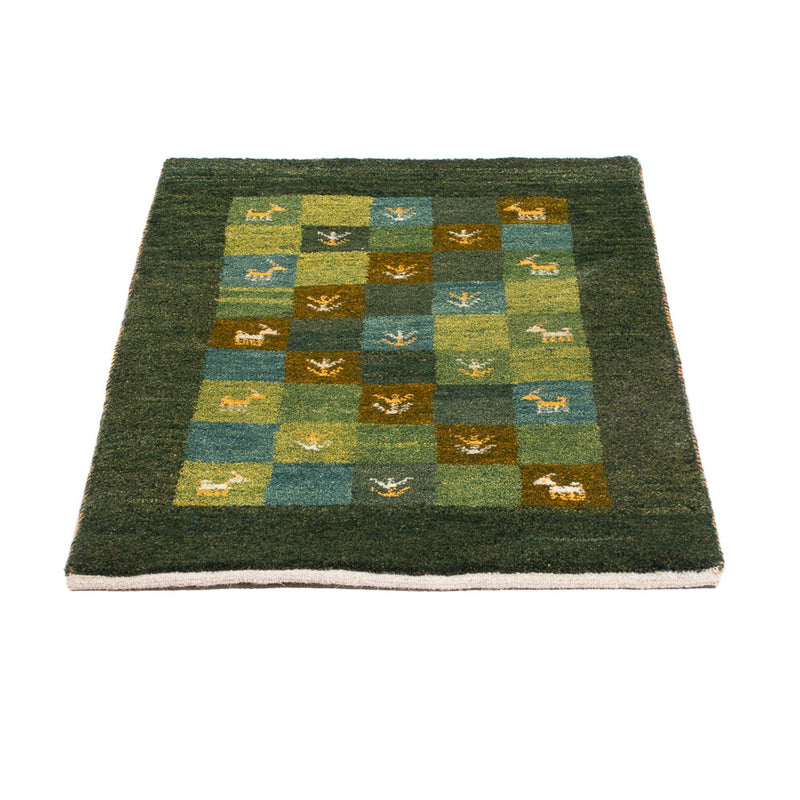 Tappeto Gabbeh - Persero - 87 x 61 cm - verde