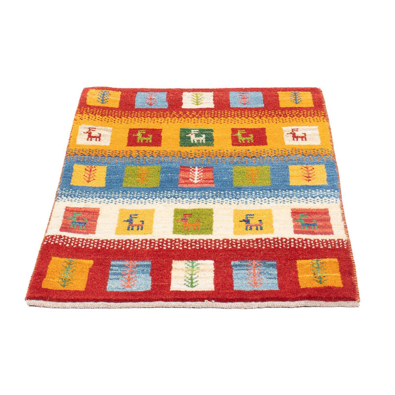 Tappeto Gabbeh - Persero - 87 x 61 cm - multicolore