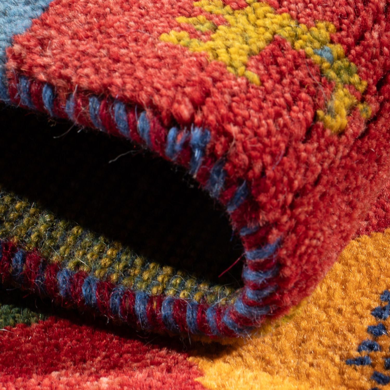 Tappeto Gabbeh - Persero - 90 x 63 cm - multicolore