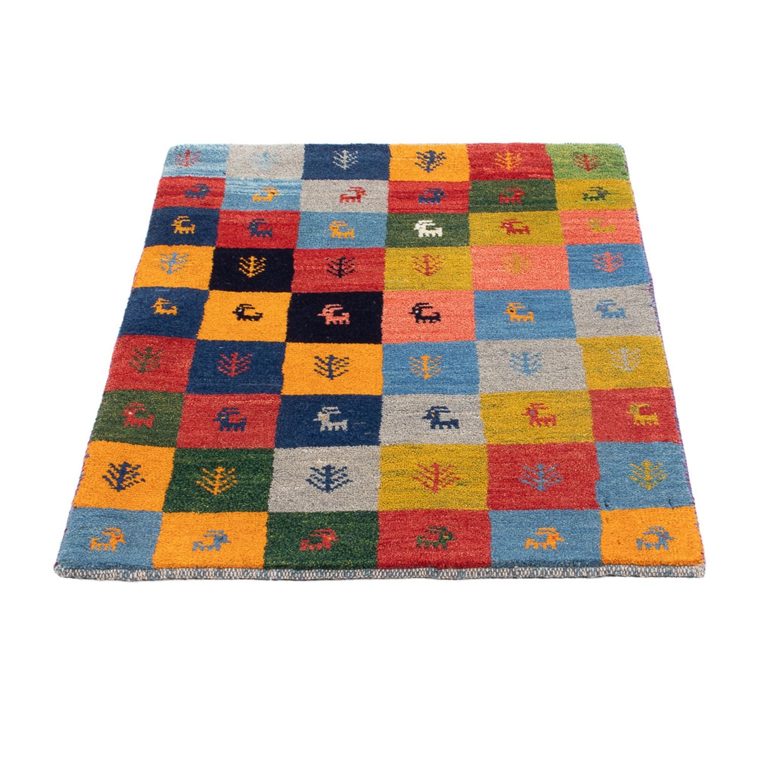 Tappeto Gabbeh - Persero - 90 x 63 cm - multicolore
