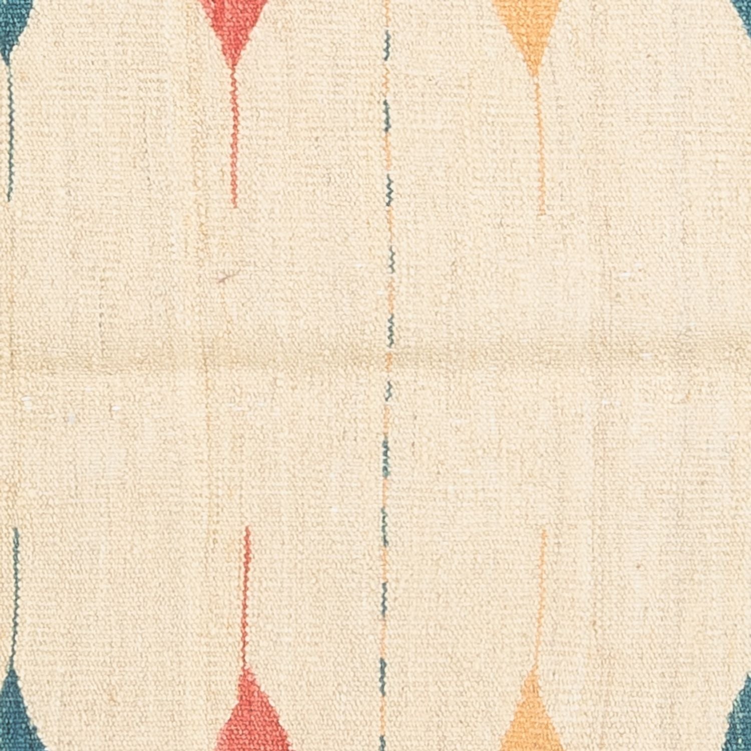 Tappeto Kelim - Orientale quadrato  - 129 x 125 cm - verde menta