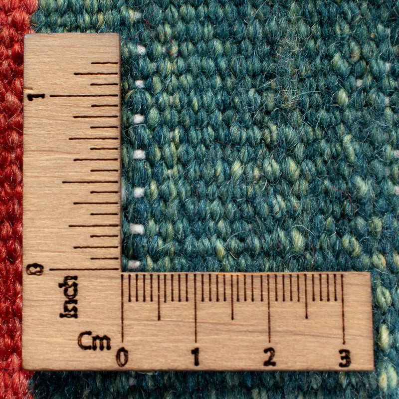 Tappeto Kelim - Orientale quadrato  - 129 x 125 cm - verde menta