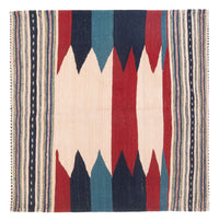 Tappeto Kelim - Orientale - 136 x 125 cm - verde menta