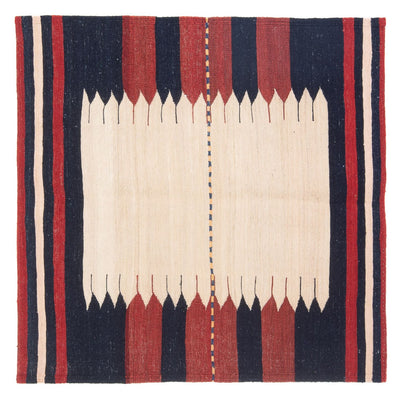 Tappeto Kelim - Orientale quadrato  - 129 x 119 cm - verde menta