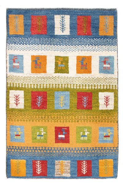 Gabbeh persiano Tappeto 60x90cm - Perserteppich Wollteppich