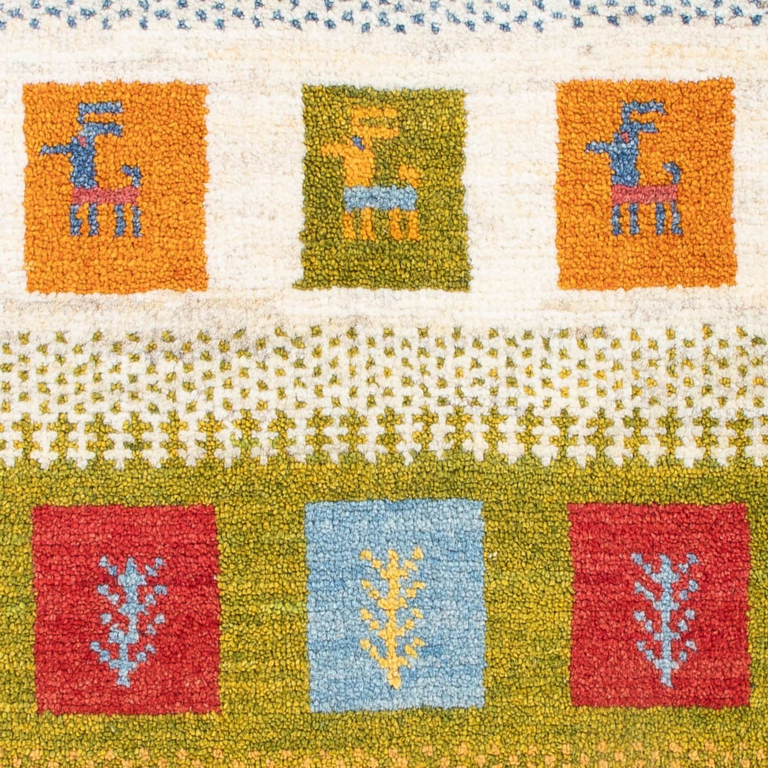 Tappeto Gabbeh - Persero - 90 x 60 cm - multicolore