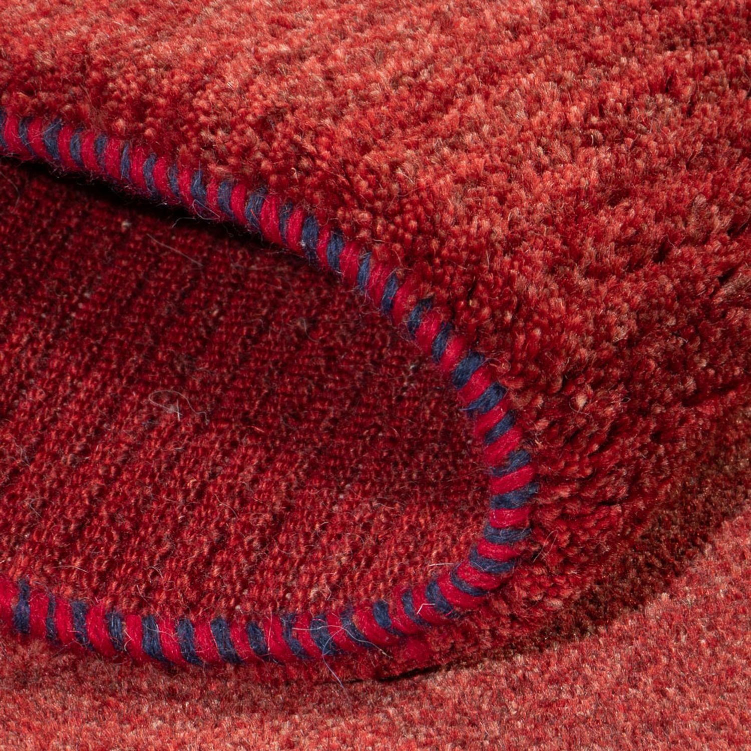 Tappeto corsia Tappeto Gabbeh - Persero - 195 x 82 cm - rosso scuro