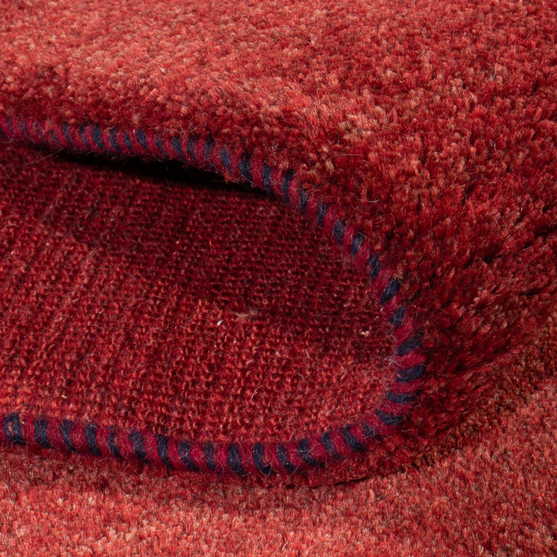 Tappeto corsia Tappeto Gabbeh - Persero - 197 x 82 cm - rosso scuro