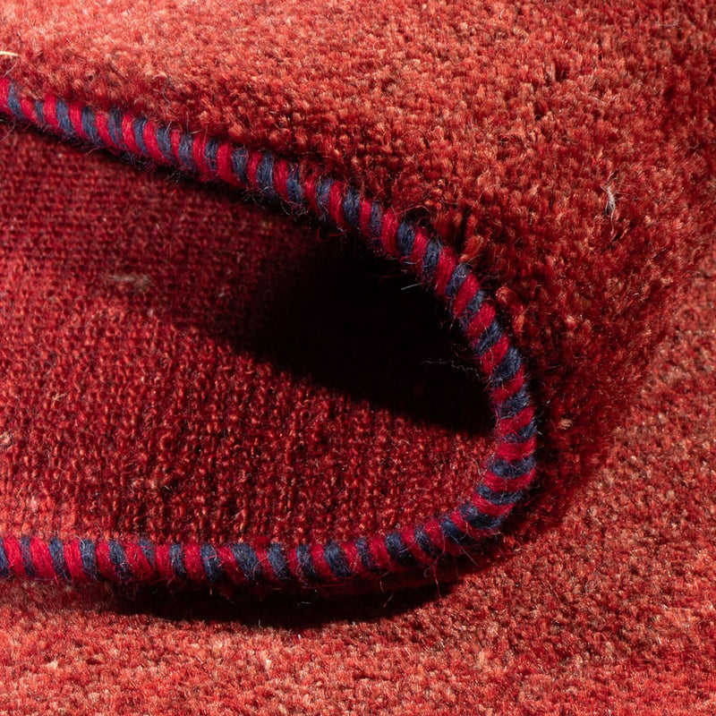 Tappeto corsia Tappeto Gabbeh - Persero - 196 x 84 cm - rosso scuro