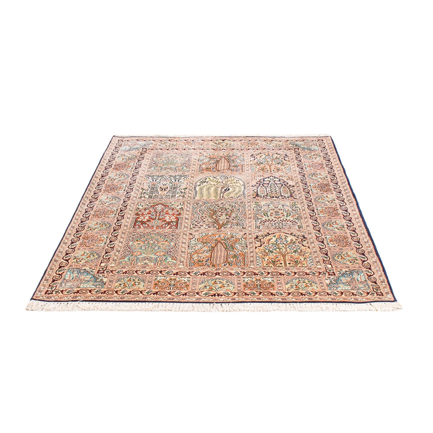 Tappeto di seta - Seta del Kashmir - 178 x 123 cm - beige
