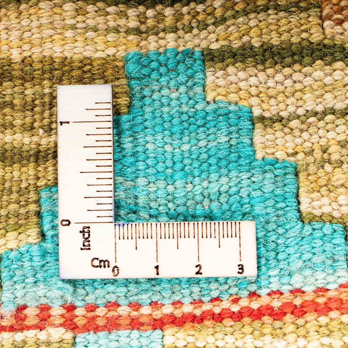 Tappeto Kelim - Splash - 254 x 174 cm - turchese