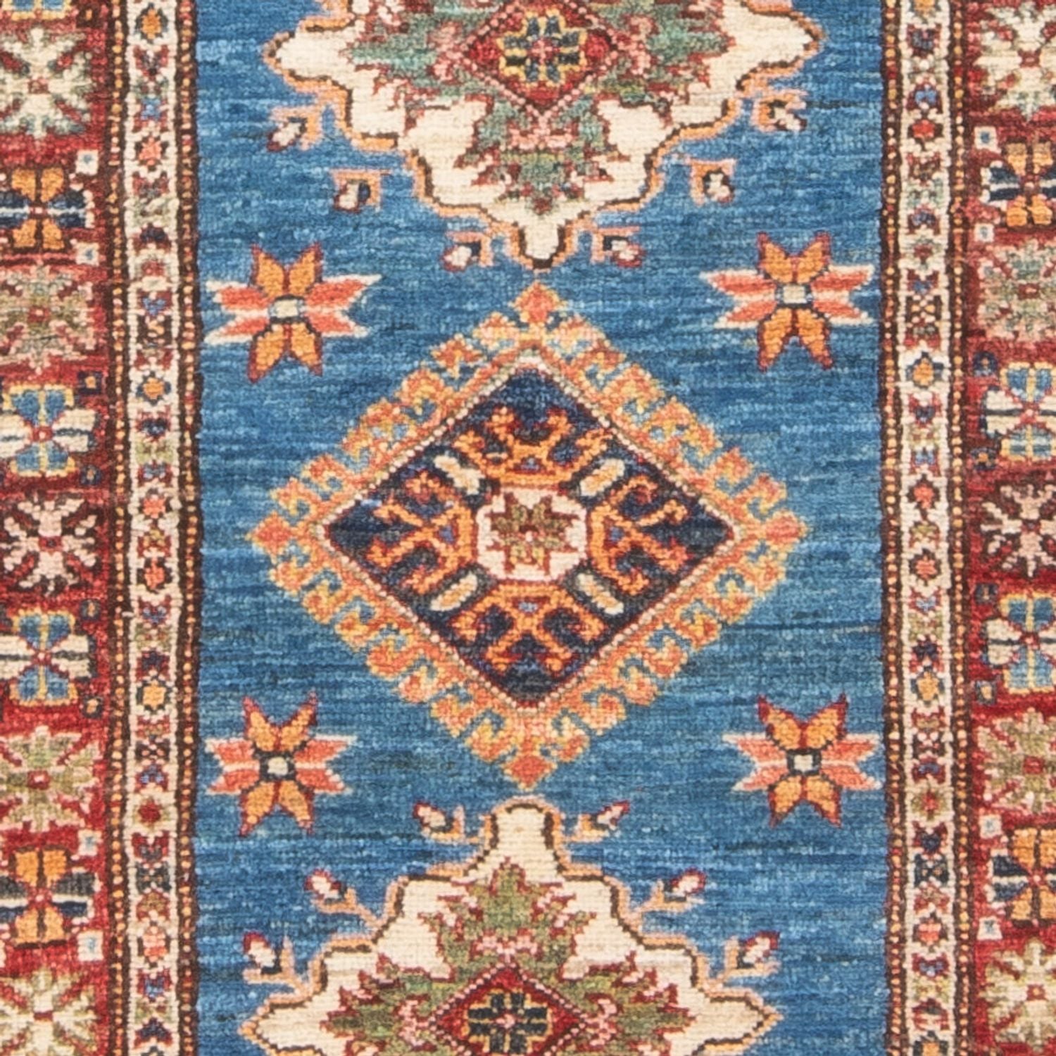 Tappeto corsia Tappeto Ziegler - Kazak - 205 x 63 cm - blu