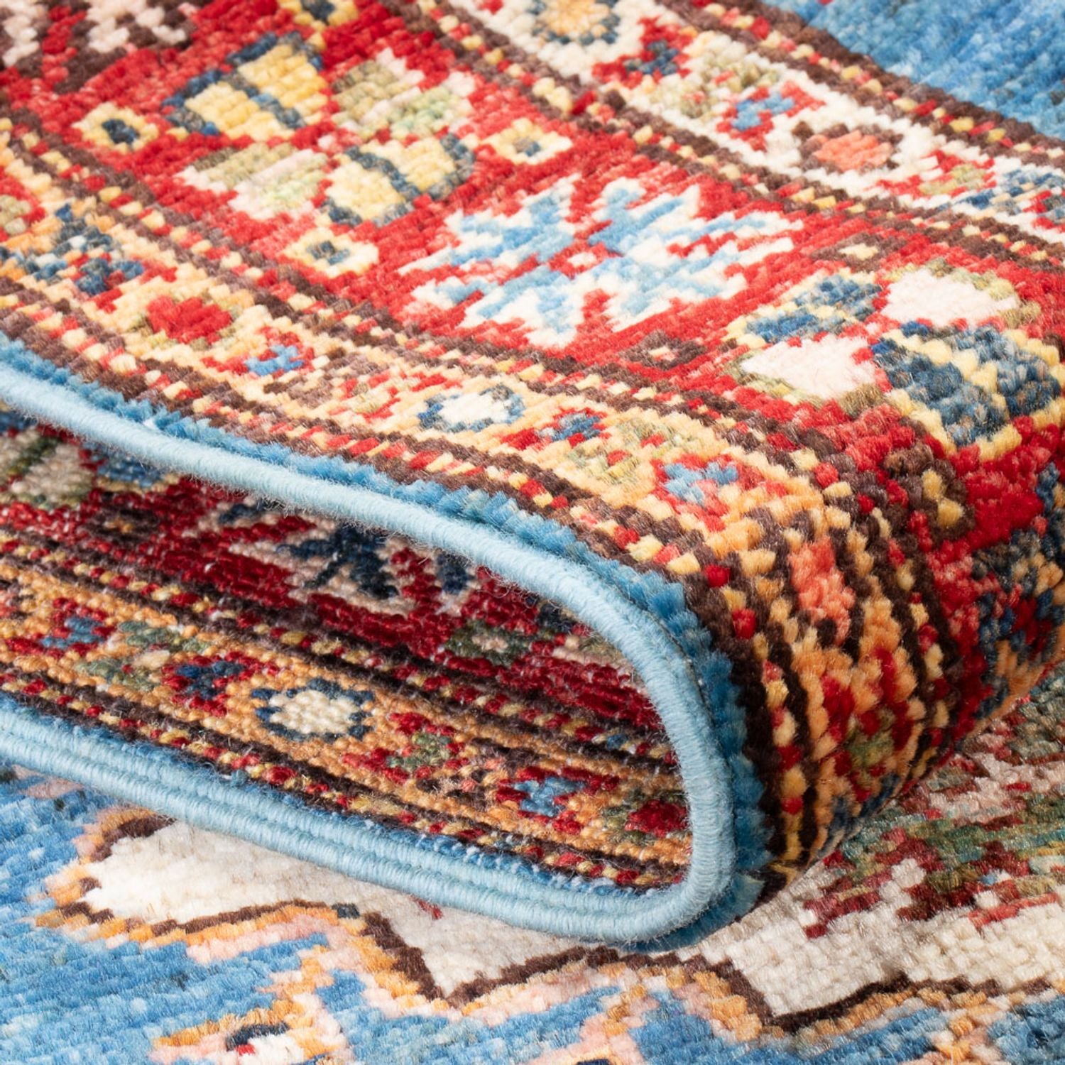 Tappeto corsia Tappeto Ziegler - Kazak - 205 x 63 cm - blu