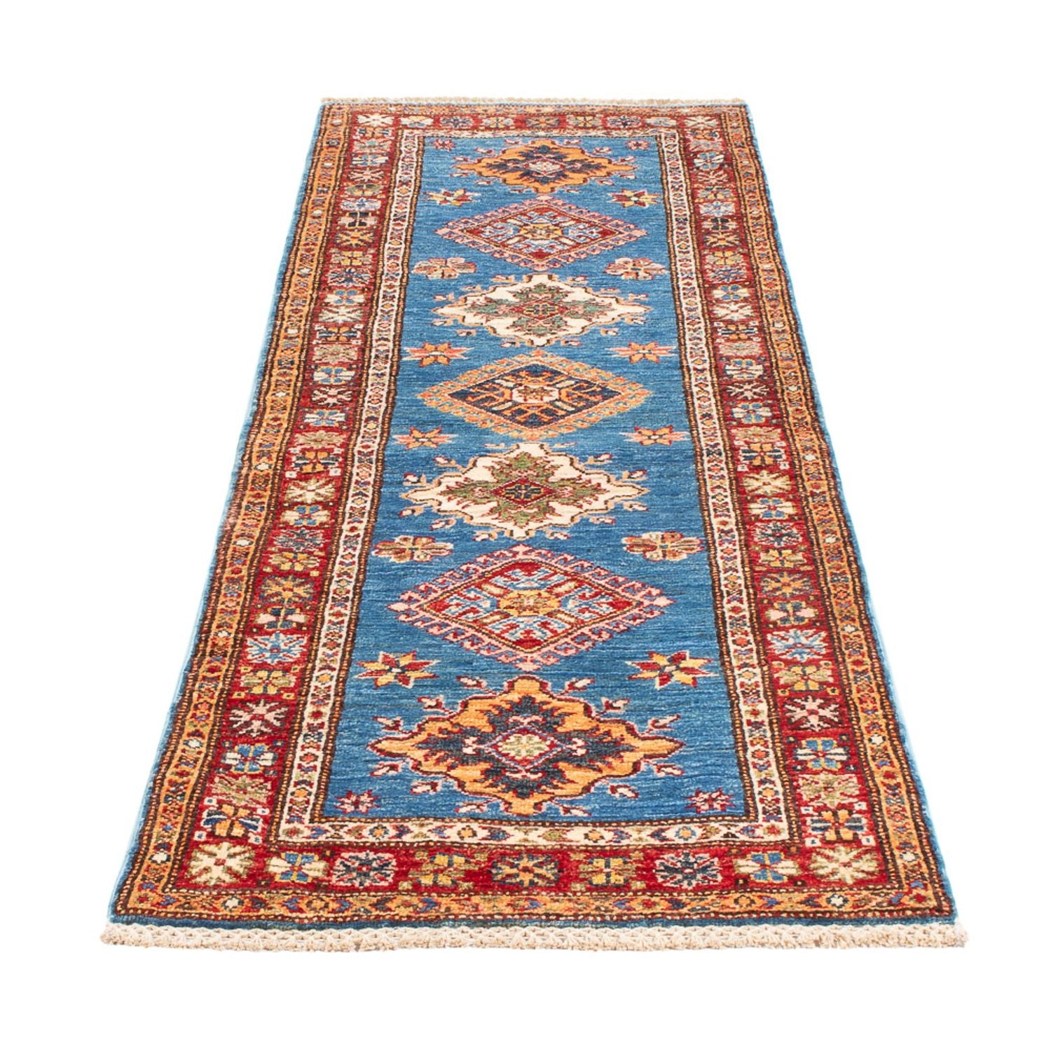 Tappeto corsia Tappeto Ziegler - Kazak - 205 x 63 cm - blu