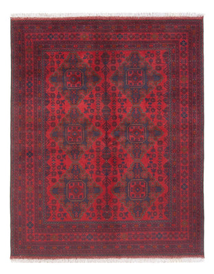 Tappeto afgano - Kunduz - 200 x 152 cm - rosso scuro