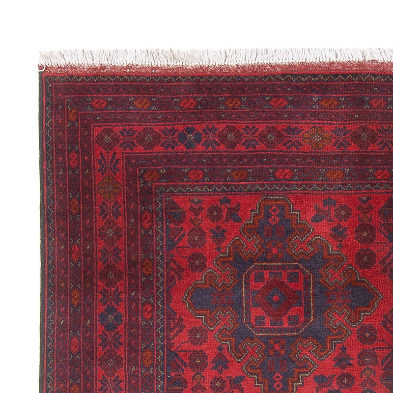 Tappeto afgano - Kunduz - 200 x 152 cm - rosso scuro