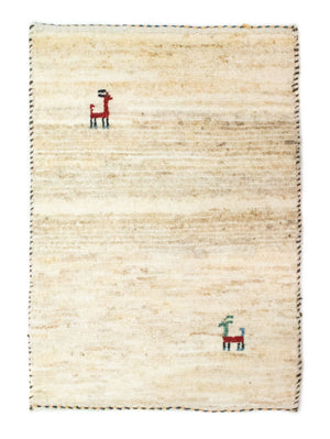 Tappeto Gabbeh - Persero - 60 x 40 cm - beige