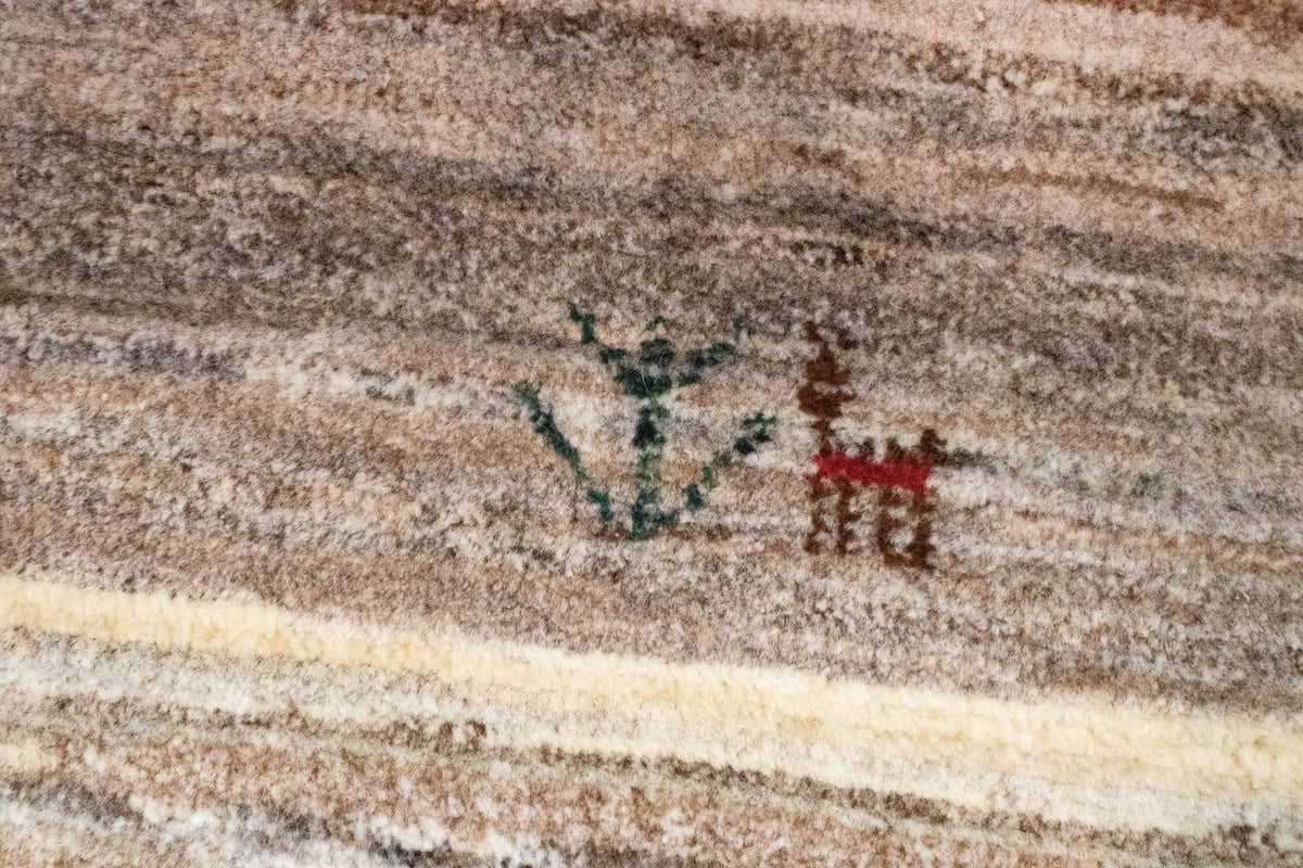 Tappeto Gabbeh - Persero - 60 x 40 cm - marrone