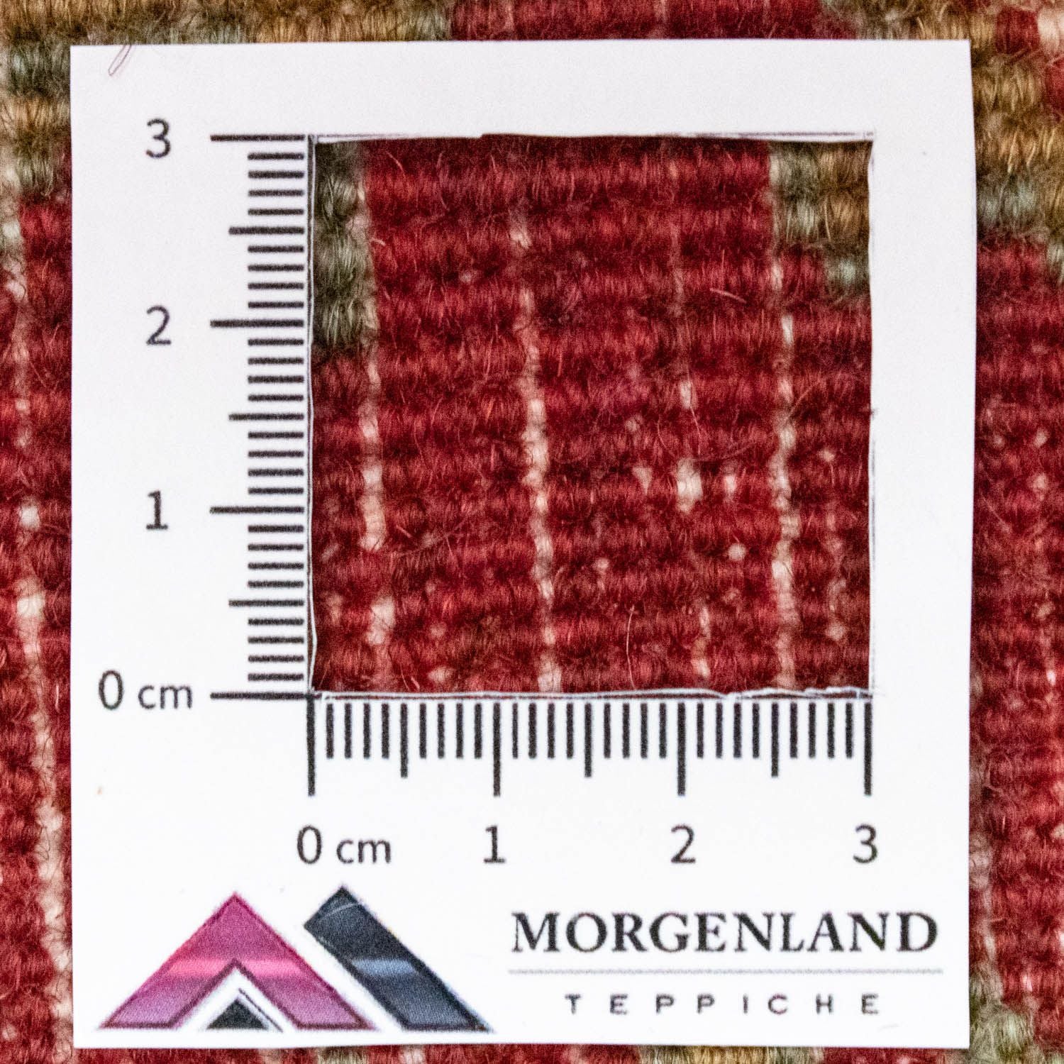 Tappeto Persero - Nomade quadrato  - 54 x 40 cm - rosso