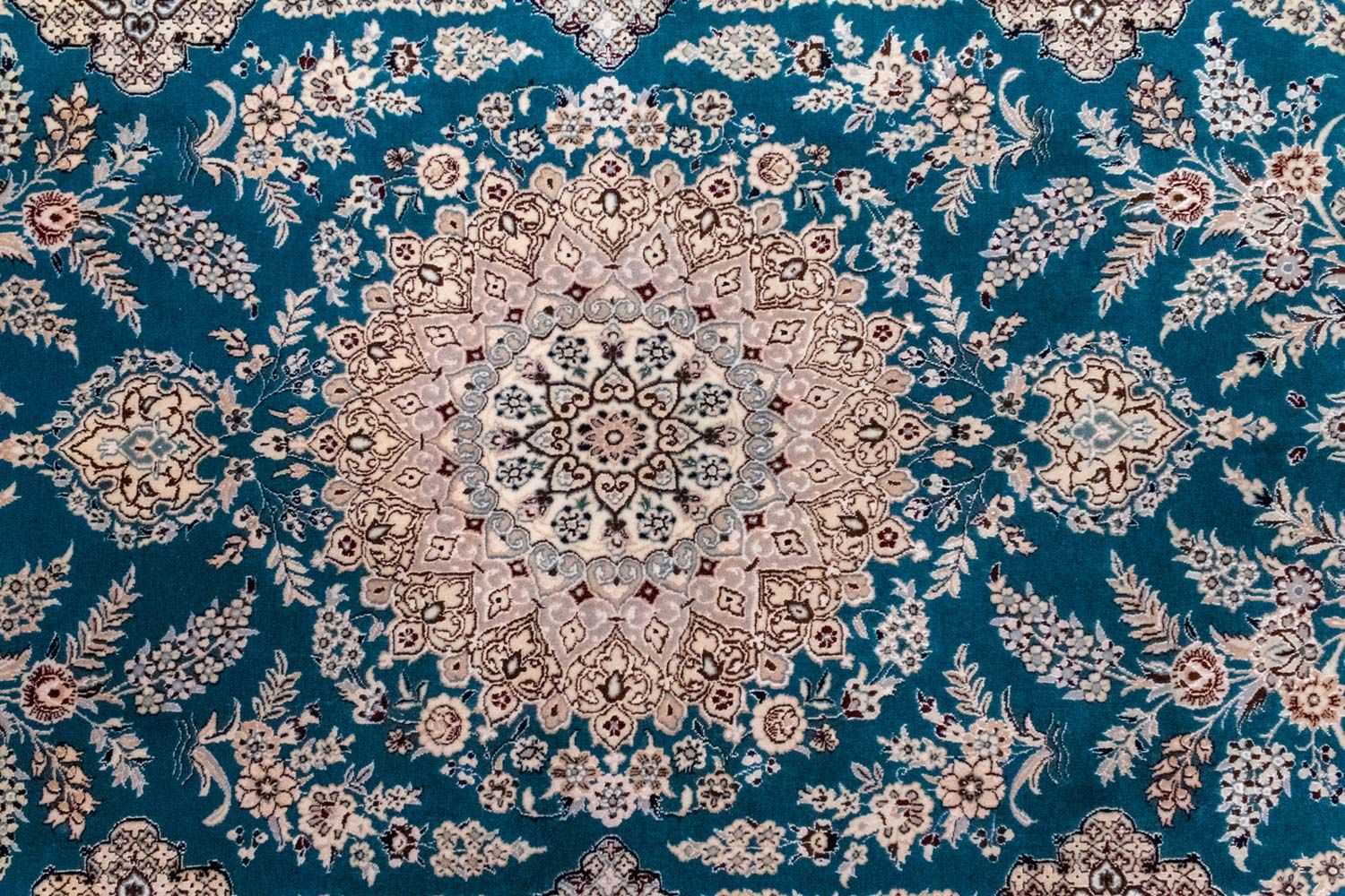 Tappeto Persero - Nain - Premio - 230 x 153 cm - turchese