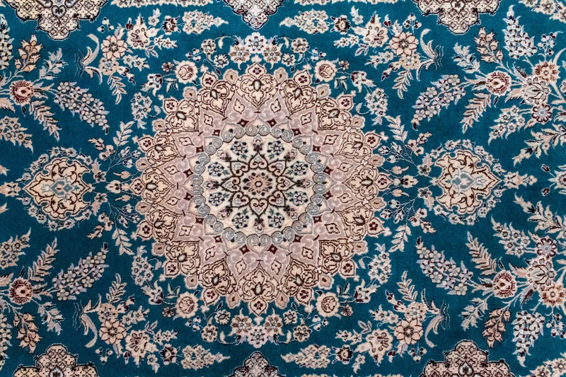 Tappeto Persero - Nain - Premio - 230 x 153 cm - turchese
