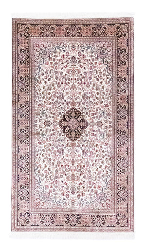 Tappeto di seta - Seta del Kashmir - 161 x 93 cm - blu