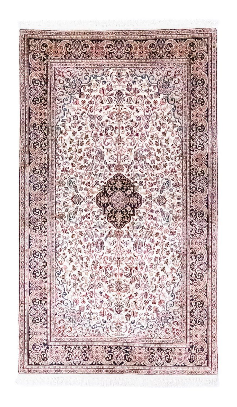 Tappeto di seta - Seta del Kashmir - 161 x 93 cm - blu