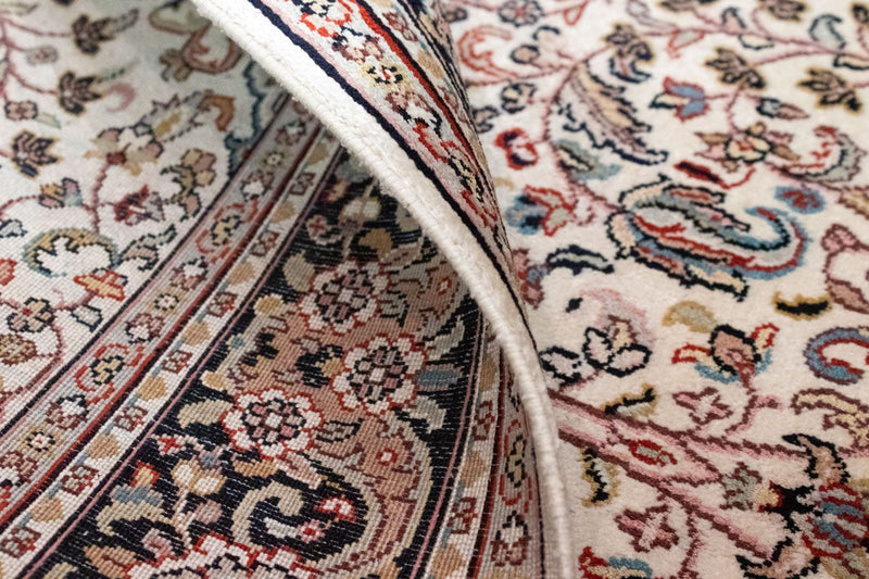 Tappeto di seta - Seta del Kashmir - 161 x 93 cm - blu