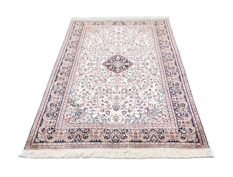 Tappeto di seta - Seta del Kashmir - 161 x 93 cm - blu