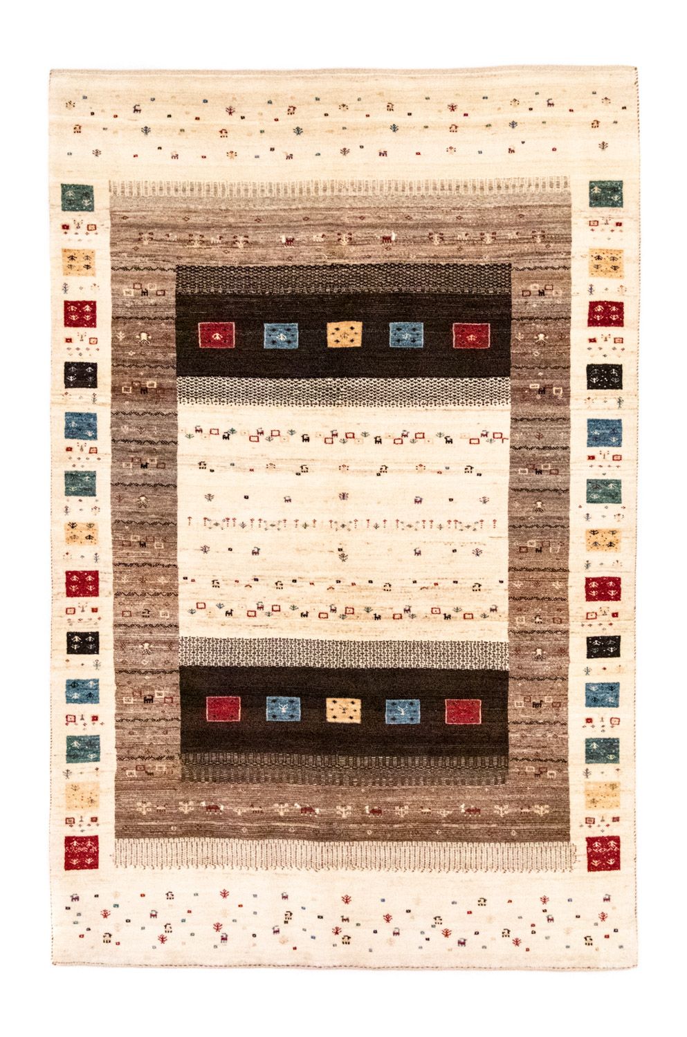 Tappeto Gabbeh - Loribaft Persero - 260 x 170 cm - colorato