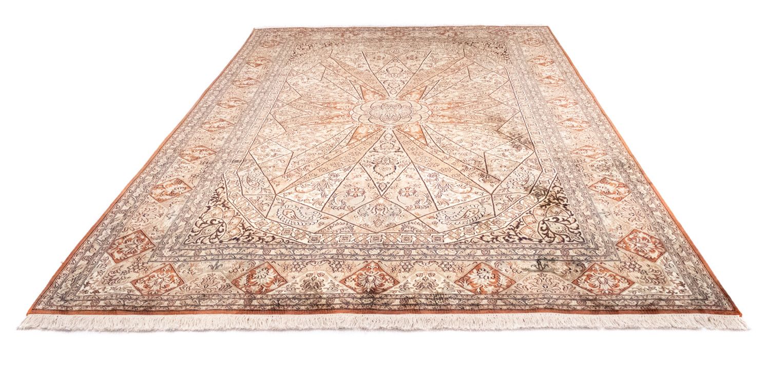 Tappeto di seta - Seta del Kashmir - 279 x 185 cm - marrone