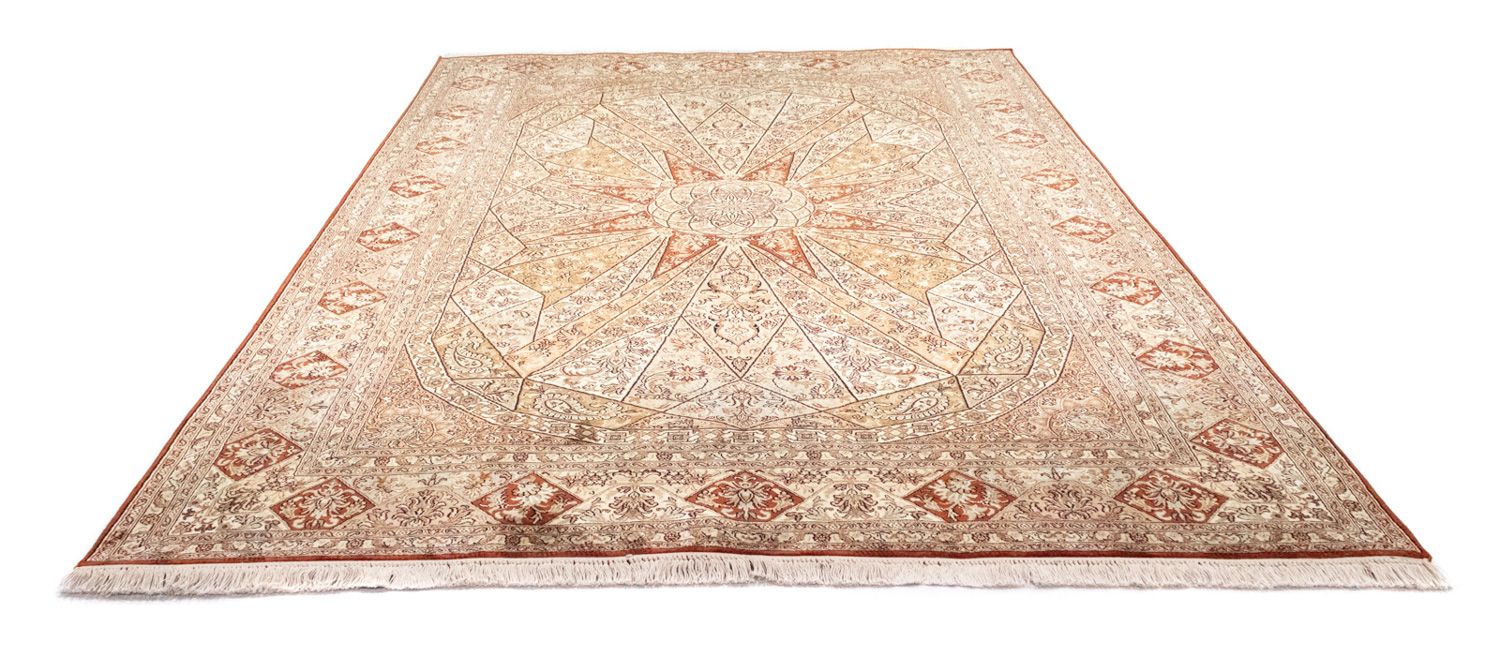 Tappeto di seta - Seta del Kashmir - 270 x 185 cm - marrone