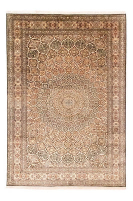 Tappeto di seta - Seta del Kashmir - 280 x 185 cm - marrone
