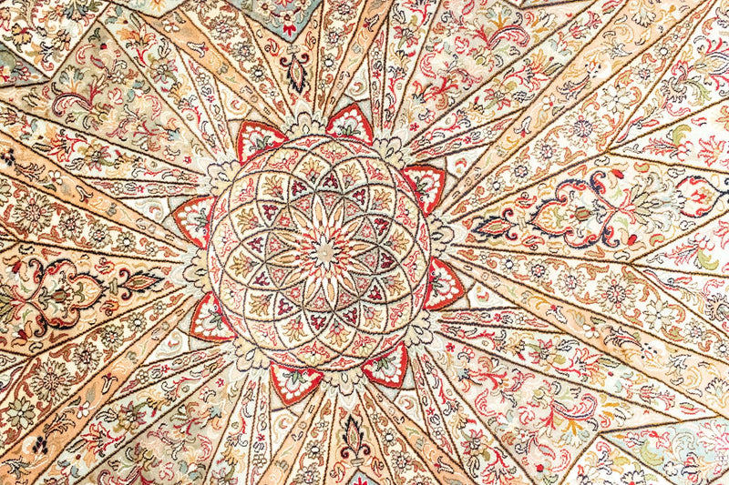 Tappeto di seta - Seta del Kashmir - 250 x 167 cm - rosso